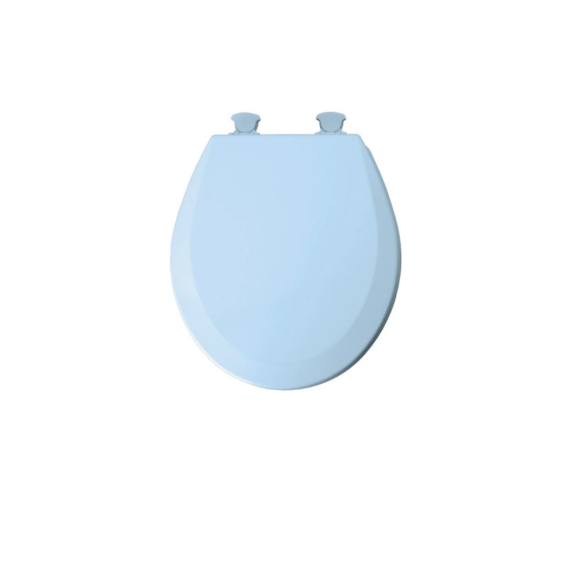 Round Toilet Seat and Lid, Sky Blue