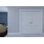 Porte intérieure simple en composite apprêté à gauche avec cadre noir avec charnières noir mat-91485610-93861293-91485606