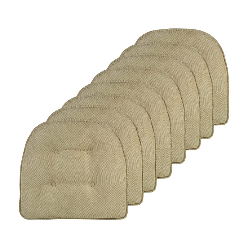 Coussins de siège et de cuisine antidérapants de 16 po x 15 po x 2 po, Thym
