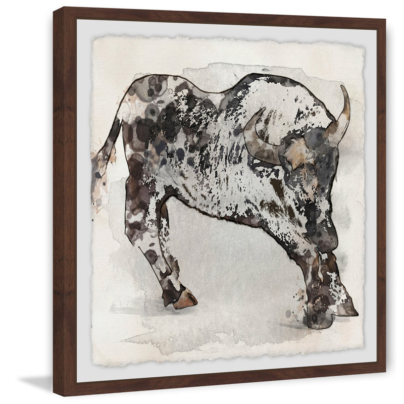 " Running Buffalo " by Irena Orlov, 12" H x 12" W x 1.5" D