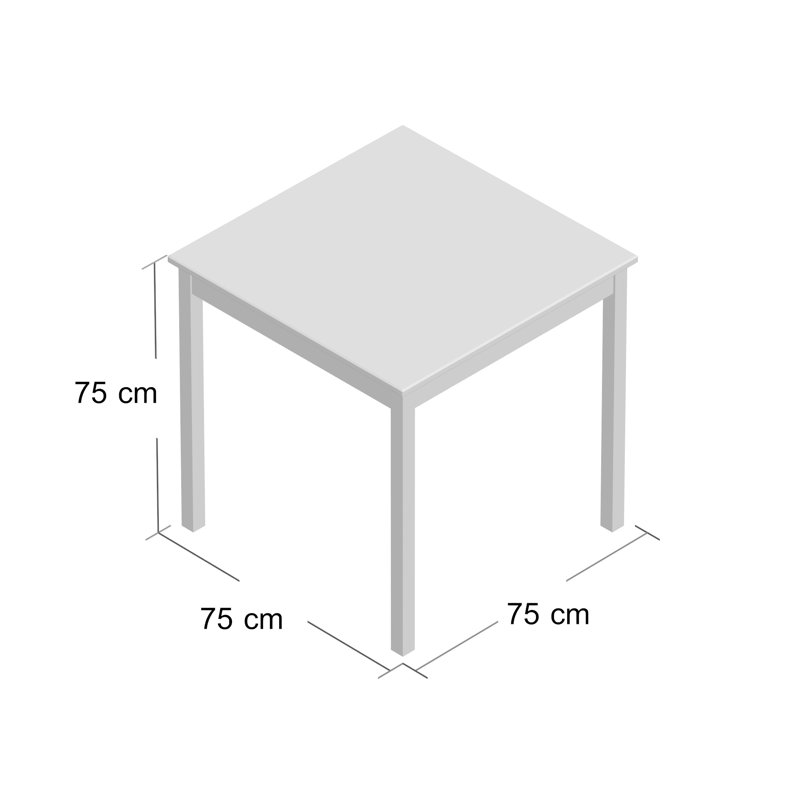 Juliana solid wood dining table, Heart Oak