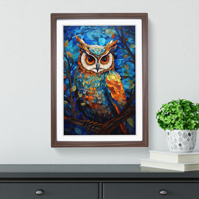 Owl Orphism - Framed Print