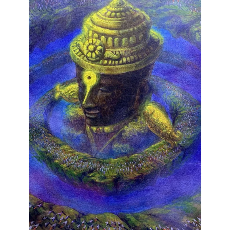 Vitthala Face | Acrylic On Canvas | By Kishore Kawad