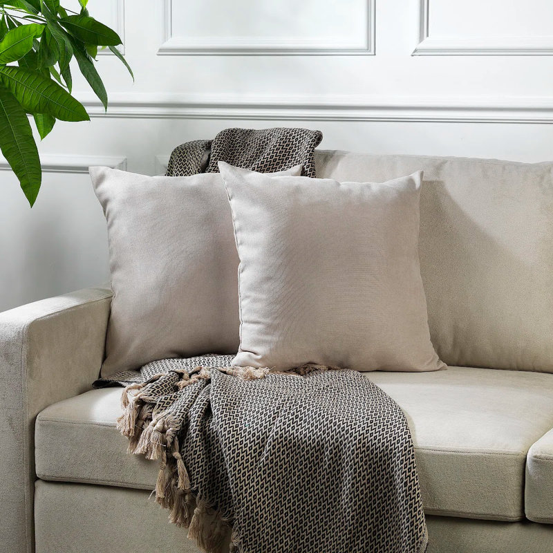 Housses de coussin décoratif, H 22 po x l 22 po, Ligth Stone