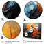 " Orange Pelican Coastal Geometric II "-2053547113-2053547114