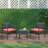 Ivancea 2 - Person Wicker Patio Dining Set with Square Table , Cushions Included-1457826171