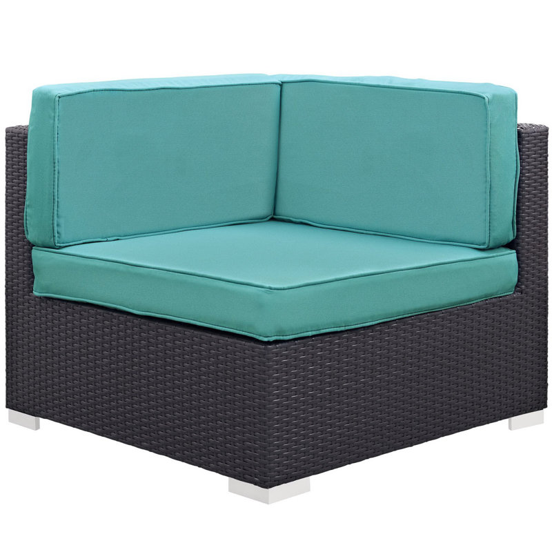 Ensemble de canapé modulaire d'extérieur Gather, Turquoise