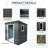 6Ft X 5Ft Outdoor Metal Storage Shed With Window And Transparent Plate For Garden, Lawn-123794522