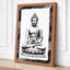Seated Buddha Japandi - Wrapped Canvas-449428888-449428894