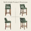 Tabourets de bar modernes en similicuir, hauteur du comptoir, pieds en bois massif, ensemble de 6-270211836-270211837