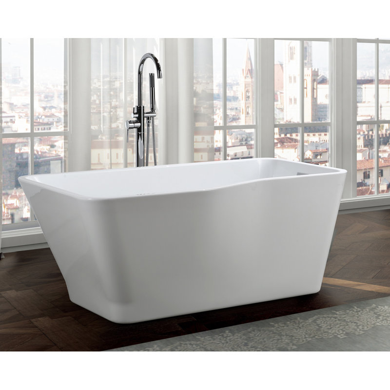 Toulouse 59'' x 31'' Soaking Acrylic Bathtub