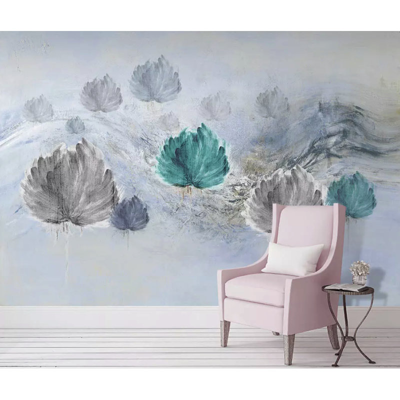 Murale à peindre fleur de pissenlit, L 6,25 pi x l 9,33 pi, Non-Woven