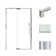 44" W x 76" H Pivot Semi-Frameless Shower Door with TruMotion Technology