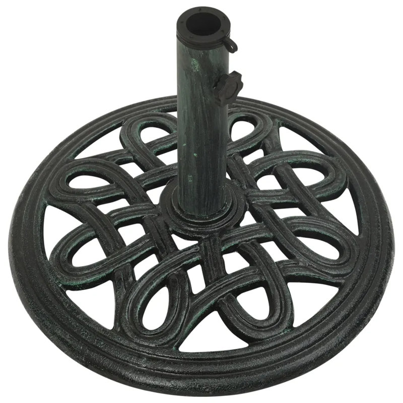 Gurley 9.4kg Cast Iron Free Standing Umbrella Base, Green 
