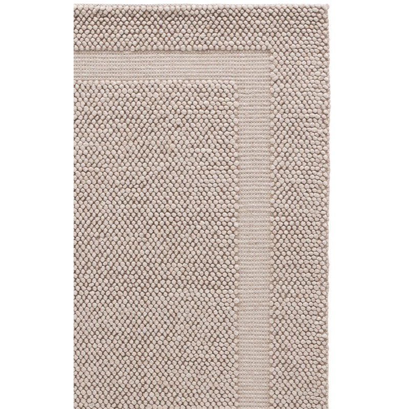 Laine tissée à la main Natura Coton Tapis d'intérieur recyclé P.E.T, Rectangle 9 pi x 12 pi