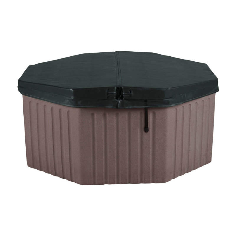 Millstone Gray 5-Person Octagon Hot Tub with 11 Jets