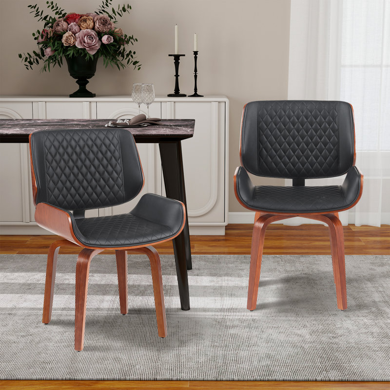 360° Swivel Dining Chair Set Of 2, Black
