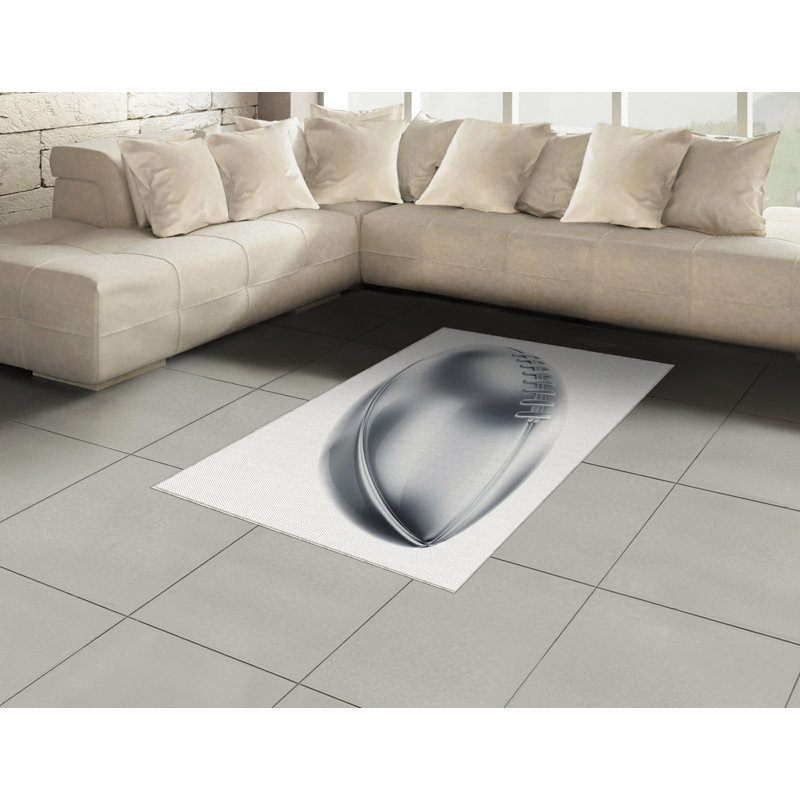 Gray High Density Long Fiber Poly Threads Decorative Area Rug Carpet, Rectangle 2'7" x 5'