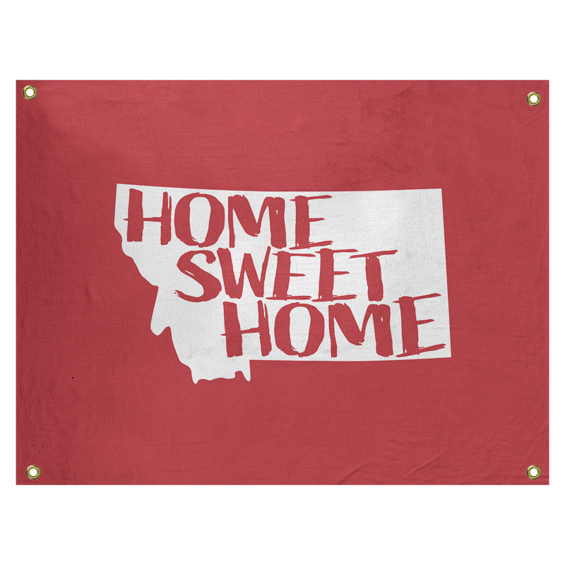 Tapisserie murale montana doux pour la maison, H 50 po x l 59 po, Rouge
