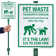 5x Warnschild 'Hundekot überträgt Krankheiten' – 12,7x25,4 Cm Metallschild Für Garten, Zaun & Hof
