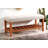 Charla Light Gray Fabric & Oak Finish Bench-208918296