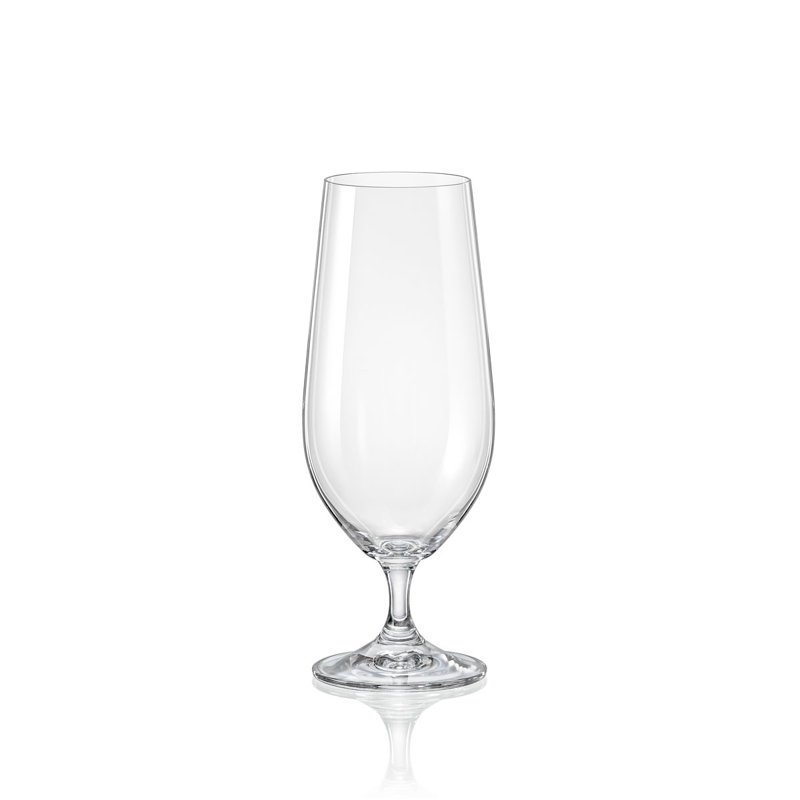 Thaxter Crystal Stemmed Beer Glasses 380ml - Set of 6