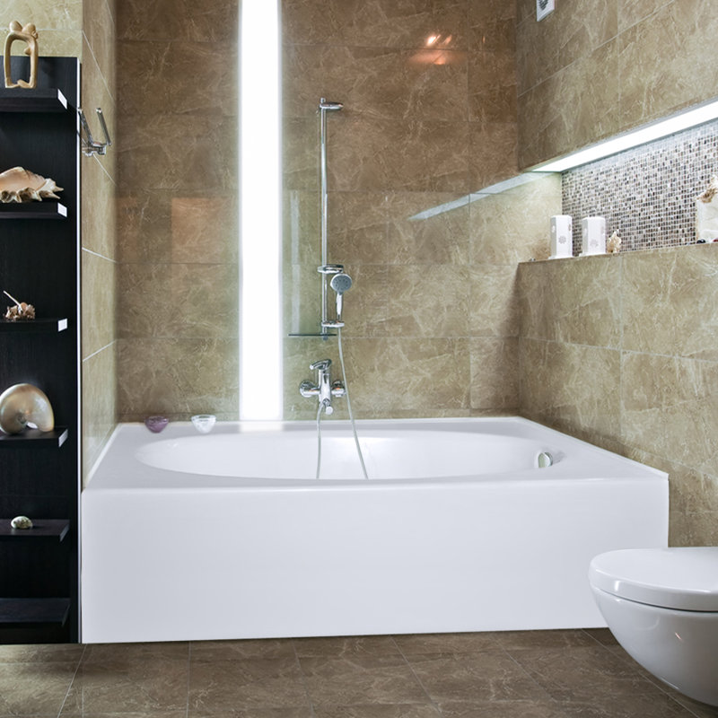  Baignoire de trempage en alcôve 60 "x 42" Kona, Os, Oui
