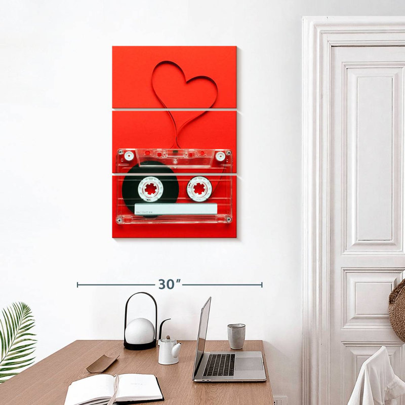 Cassette en forme de cœur Abarca, H 32 po x l 20 po