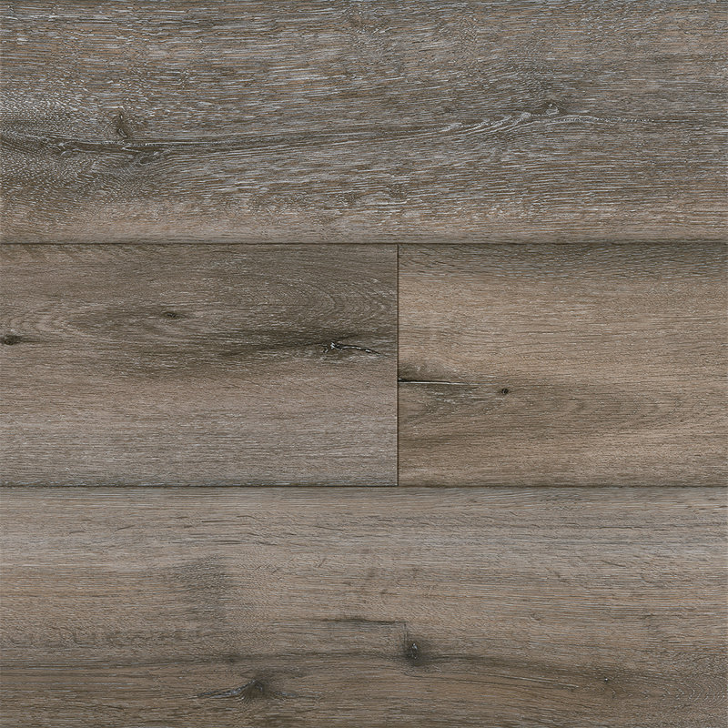 Planche de vinyle de luxe en chêne de 7 po x 60 po x 6 po WaterTek, Brume aube