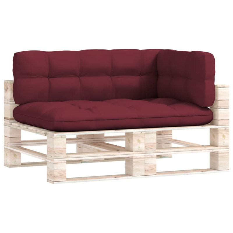 Coussin de siège / dossier d'extérieur Toan, Vin rouge