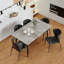 Funke Stone Top Metal Base Dining Table-831250245