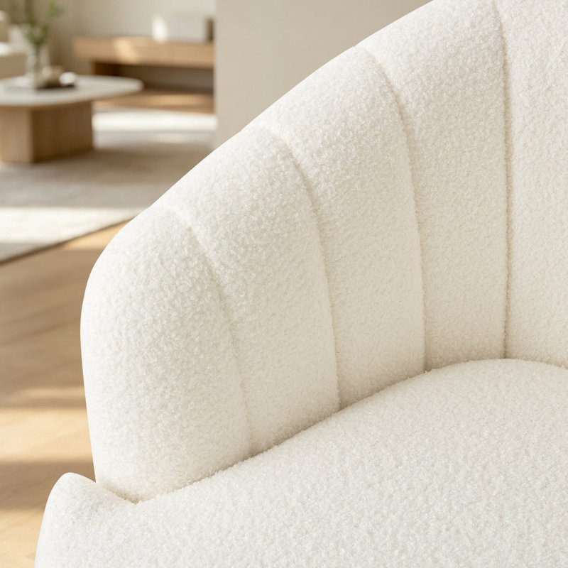 Fauteuil d'appoint de salon pivotant de 29 po de largeur