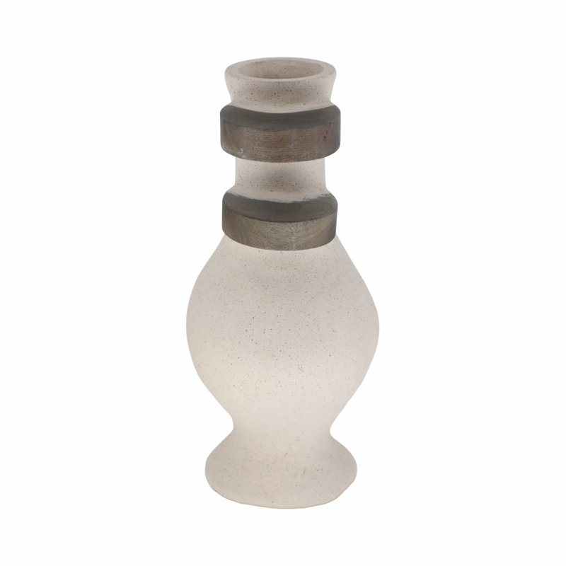Vase sculpté Glam, H 15 po x l 7 po x P 7 po