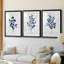 Wild Indigo I - Impression personnalisée de qualité supérieure avec passe-partout - 3 pièces-2112160089-2112160071