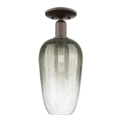 Kazmierski - Laiton antique noir - Plafonnier semi-encastré