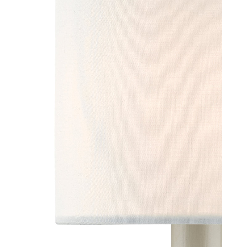 White Cotton Chandelier Shade, 5" H x 5" W x 5" D