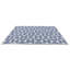 Tapis intérieur / extérieur bleu profond géométrique tissé à la main-50668334