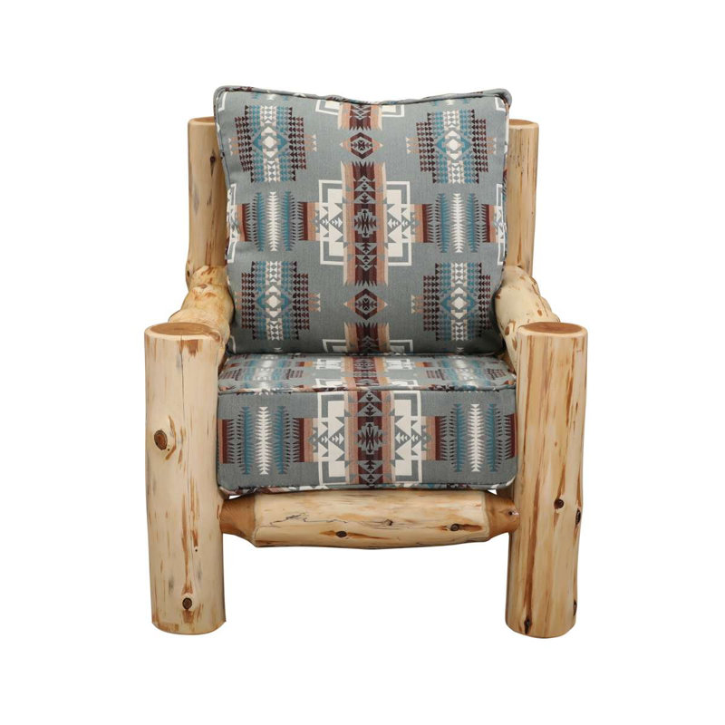  Chaise longue Cedar Log - Naturel - Tissu de mise à niveau - Siège et dossier, Upgrade Fabric, Natural