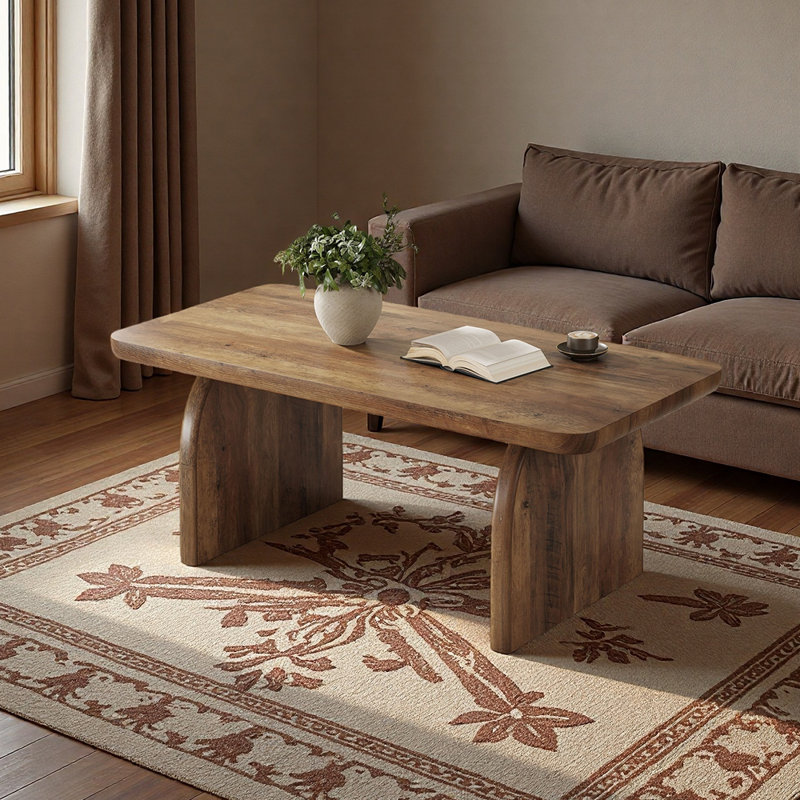 Table basse Wolbach , Brun