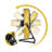 6300 CFM 20 Inch Heavy Duty Shroud Fan With IP44 Enclosed Powerful 1/4 Motor