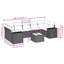 Ensemble de canapé de jardin Vidaxl Gris, gris foncé