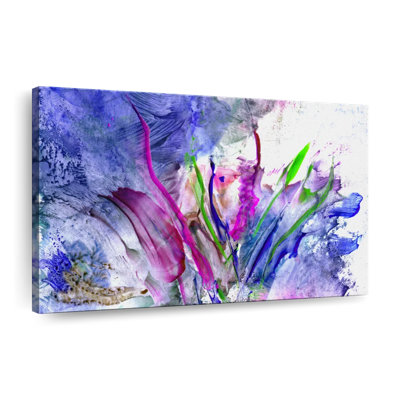Fleur abstraite, reproduction sur toile