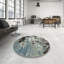 Tapis bleu/noir contemporain-2003780013