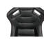 Siège de course en vinyle noir pour un confort de conduite doux et confortable