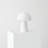 Mushroom 12.75 in. Vintage Inspired Modern LED Bedside Table Lamp with Frosted Glass Shade - Light Bulb Included