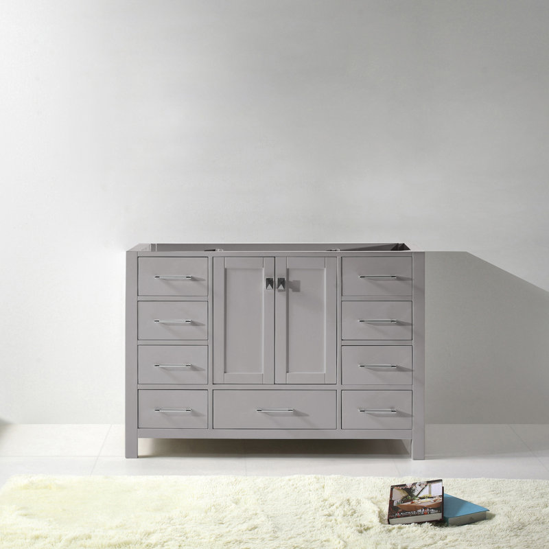 Kazanovicz 48'' Single Bathroom Vanity Base Only, Grey