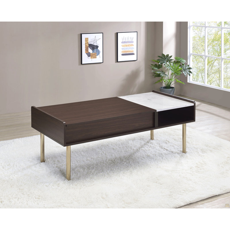 Table basse à plateau relevable