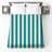 Teal Vertical Stripes Bedding Stripes Bedspread Pattern-125167574