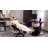 Radelldar Adjustable Reclining Ergonomic Faux Leather Swiveling PC & Racing Game Chair with Footrest-1019910877