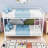 Twin Over Twin Bunk Bed Metal Frame With Ladder And Guardrails-925722703